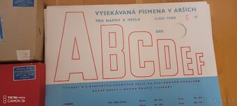 Za vše 49,-3sady nepoužité retro písmena a číslice - 4