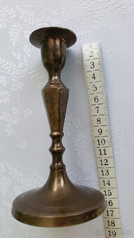 Starý mosazný svícen - 4