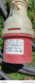 Elektro prodlužovací kabel 30m 380v,rozvaděč, jističe - 4