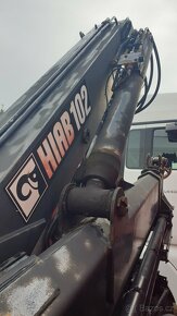 2001 MAN 6x2 valník 6.3m+HR Hiab 102 lůžko jeřáb - 4