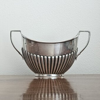 STŘÍBRNÁ ČAJOVÁ SOUPRAVA - STŘÍBRO - 4