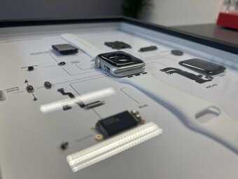 Zarámované Apple Watch Series 6 40mm - (A4)(Silver) - 4
