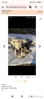 Prodám Peugeot 407 SW převodovku - 9643921680 5q - 4