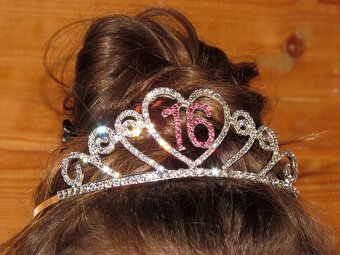Korunka - tiara - nová - 16. narozeniny - 4