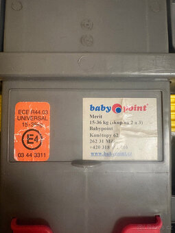 Dětská autosedačka Babypoint 15-36kg - 4