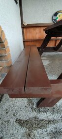 Zahradní nábytek - stůl s lavicemi (Masiv) - 4