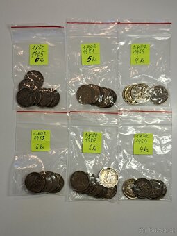 Mince 50 halierov, 1,2,5,kčs - 4