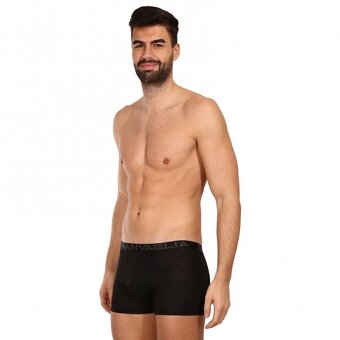 Nové 10PACK pánské boxerky Gianvaglia černé - Velikost L - 4