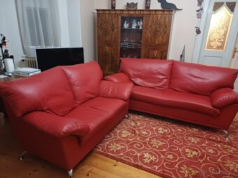 kožená sedací souprava - 4