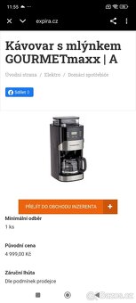 Prodám kávovar GOURMETmaxx - 4