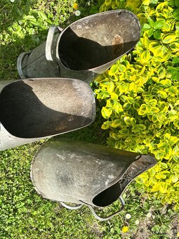 Retro vintage uhlák patina dekorace váza - 4