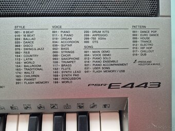Elektronické klávesy - Yamaha e443 - 4