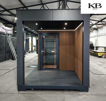 Zahradní sauna / kontejnerová sauna / venkovní sauna 6,0x2,5 - 4