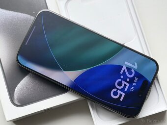 iPhone 15 Pro Max Black Titanium BATERIE 100% TOP - 4