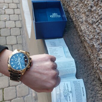 Pánské hodinky Festina, DOKLAD, ZÁRUKA, TOP STAV, krabička - 4