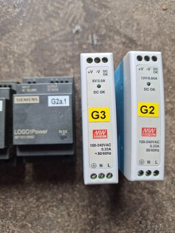 Napájecí zdroje – Siemens LOGOPower, Mean Well, Murr – 5V / - 4