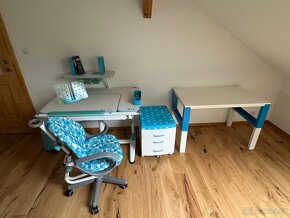 Rostoucí stůl a židle+kontejner(plus nastavit pc stůl ikea) - 4