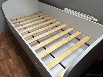 Postel s přistýlkou REA Abra 90x200cm - bílá - 4