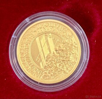 VZÁCNÁ AU ZLATÁ MINCE 2500 KČ KLEMENTINUM - Observatoř BK - 4