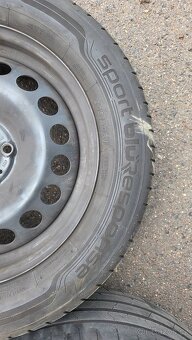 Letní gumy 205/60 R16 Plechové disky VW 6.5/16 ET48 5x112 - 4