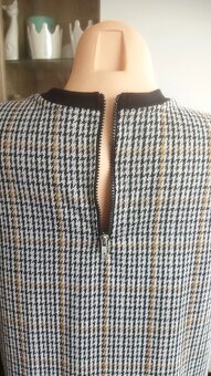 Krásné retro šaty vzor kohoutí stopy 2XL - 4