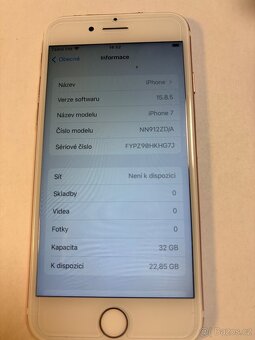 Apple iPhone 7 32gb white kondice baterie 100% s kabelem ios - 4