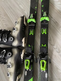 Lyže Elan 160 cm + lyžáky Salomon 44-45 - 4