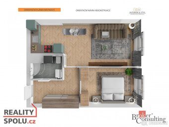 Prodej, byty/2+kk, 45.25 m2, Rimavské Soboty 959, Kolín II, - 4