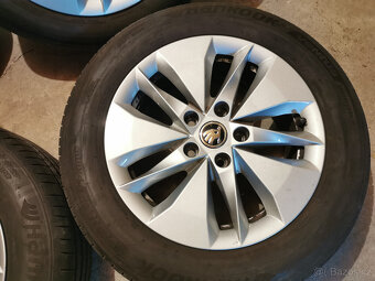 Škoda Octavia IV - orig. 16" alu disky s letnými pneu - 4