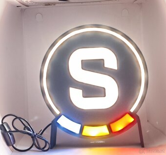 Prodám nové logo SPARTA s podsvětlením (led pásek). - 4