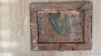Starý obraz na dřevě - 4