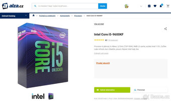 Herní CPU i5-9600KF - 6C/6T | TURBO 4,6GHz | Socket 1151 - 4