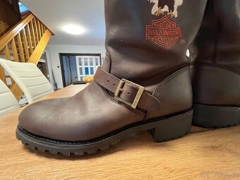 Kožené boty Harley Davidson - 4