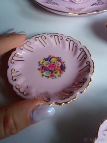 Růžový porcelán květinový set - 4
