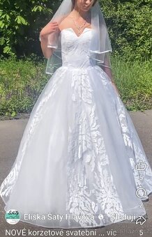 NOVÉ korzetové svatební šaty ROMANTIC - 4