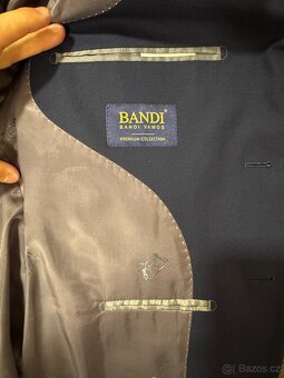 Pánský oblek BANDI + košile + motýlek – TOP stav - 4