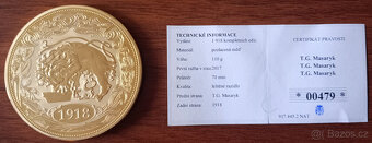 Investiční sběratelská Medaile T.G.Masaryk 1918 - 4