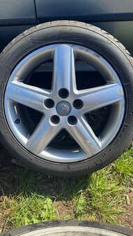 Alu kola 17” 5x112 Audi, VW apod, pneu 235/45/17- zánovní - 4