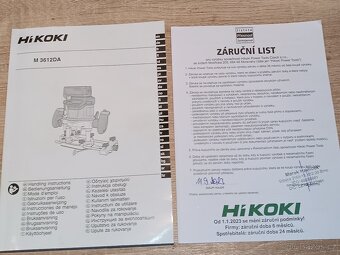 Aku frézka Hikoki 36V celý komplet včetně rychl. nabíječky a - 4
