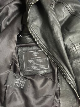 Černá kožená bunda - 4