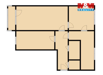 Prodej bytu 3+1, 63 m², Ostrava, ul. Mitušova - 4