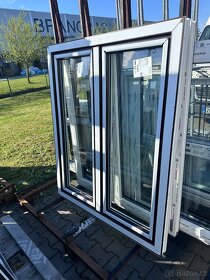 PLASTOVÉ OKNO OS+O 1175 X 1455 ŠTULP TMAVÝ DUB / BÍLÁ - 4