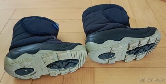 Sněhule s vlnou, zateplené gumáky, trekové dětské boty 25-26 - 4