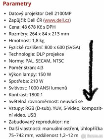 Projektor Dell 2100MP - 4