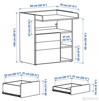 Přebalovací pult SMÅSTAD - 4