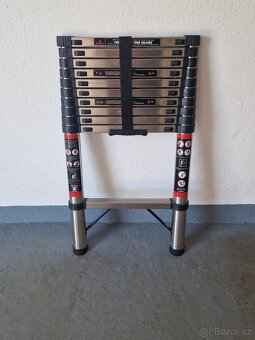 Hliníkový teleskopický žebřík - 3,2m, nosnost 150kg - 4