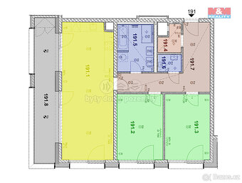 Prodej bytu 3+kk, 91 m², ul. Tetauerova, Praha 3 - 4