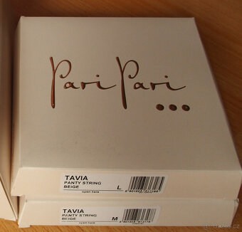 PariPari Tavia béžové kalhotky string vel.M+L NOVÉ - 4