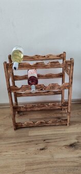 Dřevěný regál na víno - 16 lahví - 4