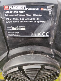 Míchačka Parkside - 4